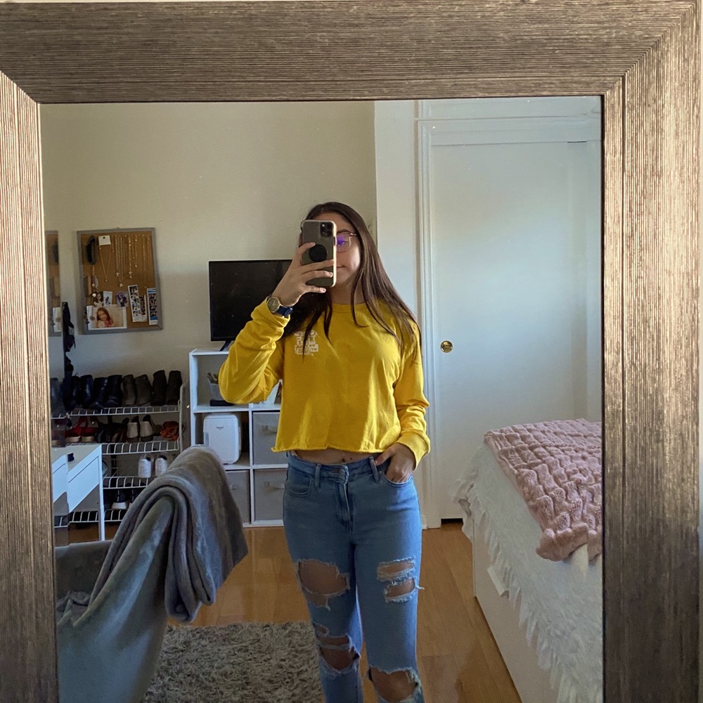 Vans Cropped Long Sleeve Top